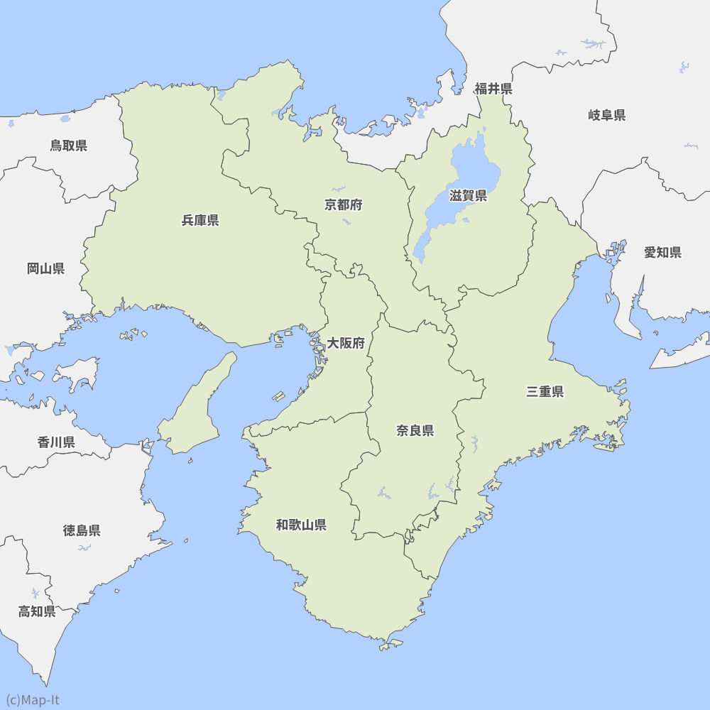 地方 地図 近畿