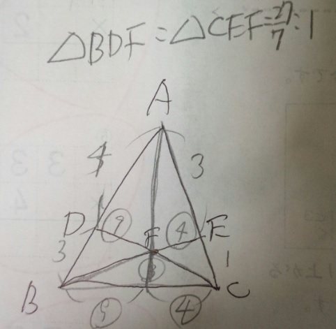 加比の理 かひのり と三角形の面積比 中学受験